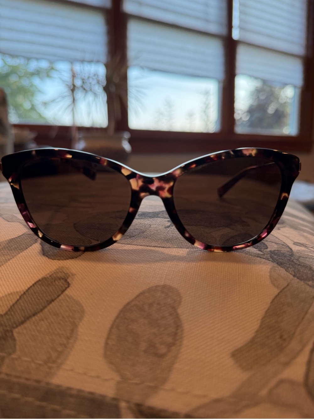 Ralph Lauren Purple Tortoiseshell Sunglasses with Brown Lenses